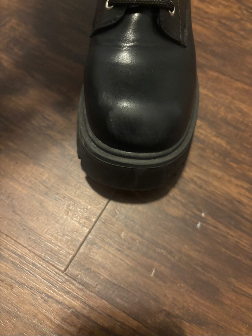 Chunky Combat Moto Boots size 7 EUC Dream Pairs - Picture 8 of 10